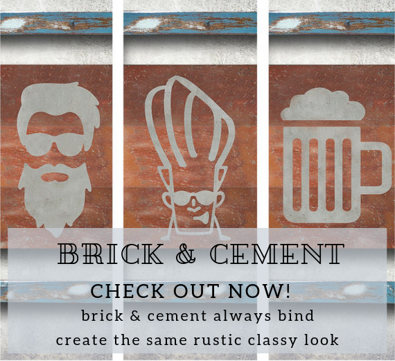 Cement & Brick Wall Art - Rustic Wall Decor